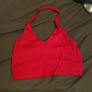 Red Halter Top